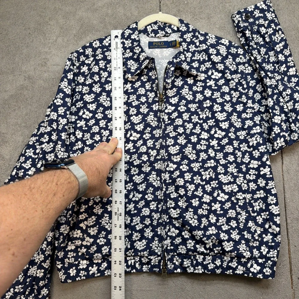 Polo‎ Ralph Lauren Jacket Zip Floral Print Lightweight Women's Large